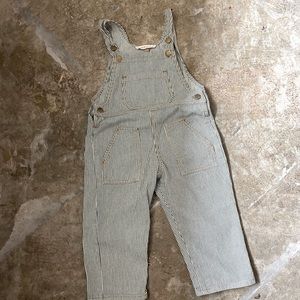 Fin and Vince Railroad Stripe Classic Overall Size 2/3